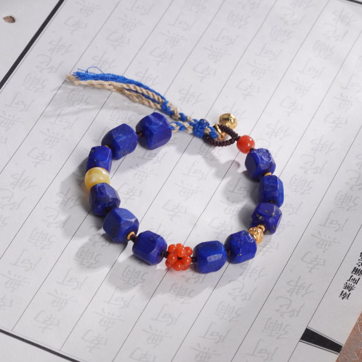 天然青金石单圈手串简约百搭设计款—多样性发其一