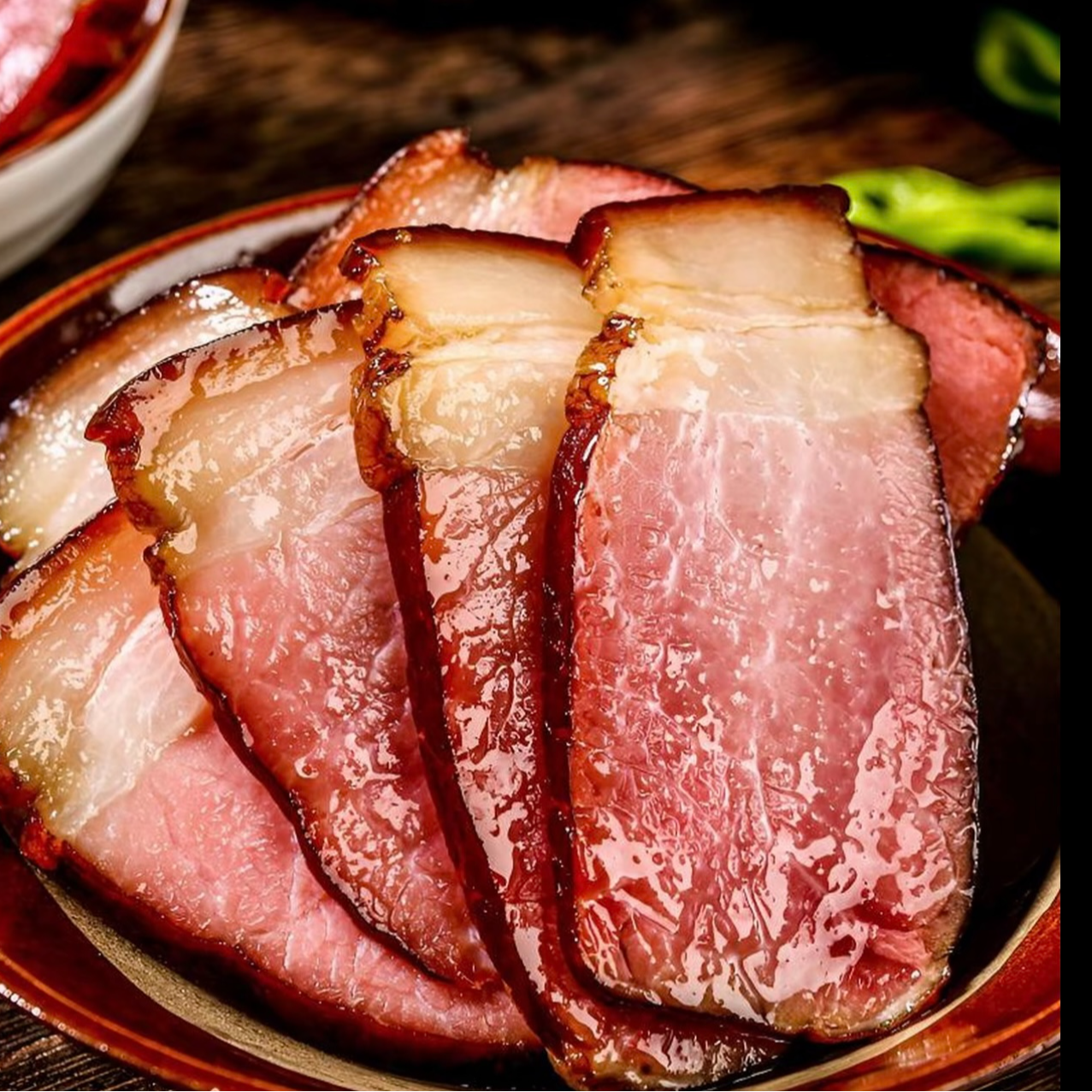 汶川赵公福地正宗柴火烟熏二刀腊肉