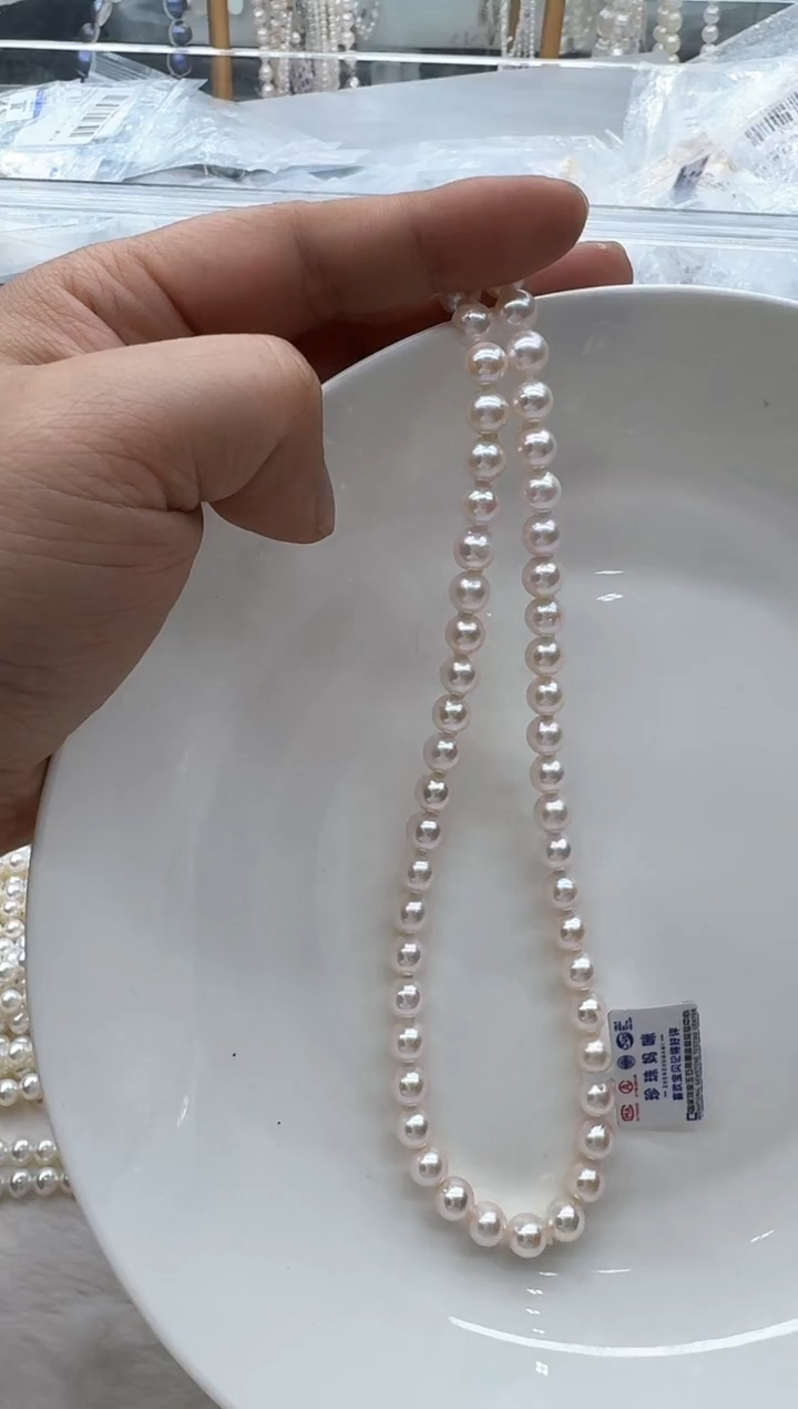 【闪购商品】海水珍珠颈饰银S925镶嵌清货