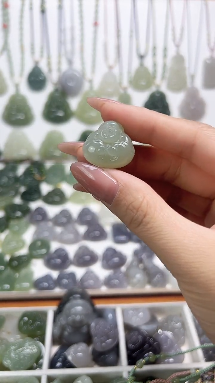 【闪购商品】和田玉颈饰未镶嵌抱抱佛吊坠