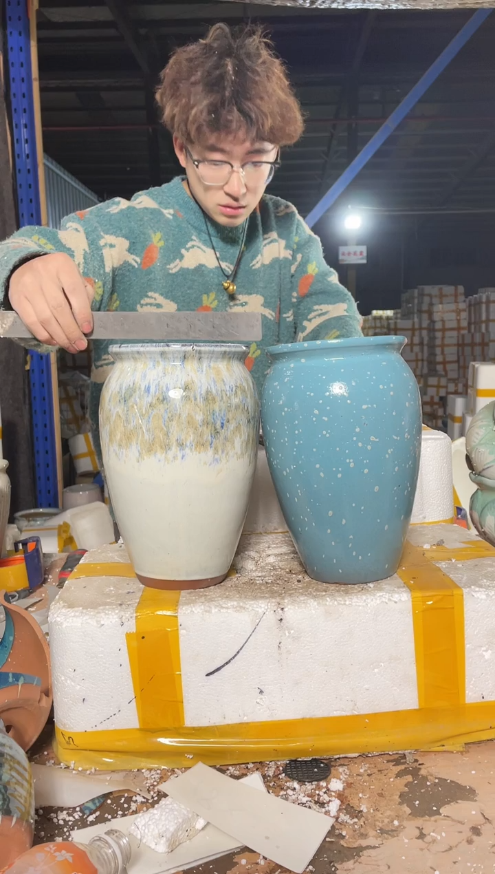 紫砂花盆宜兴紫砂粗陶花盆14-24