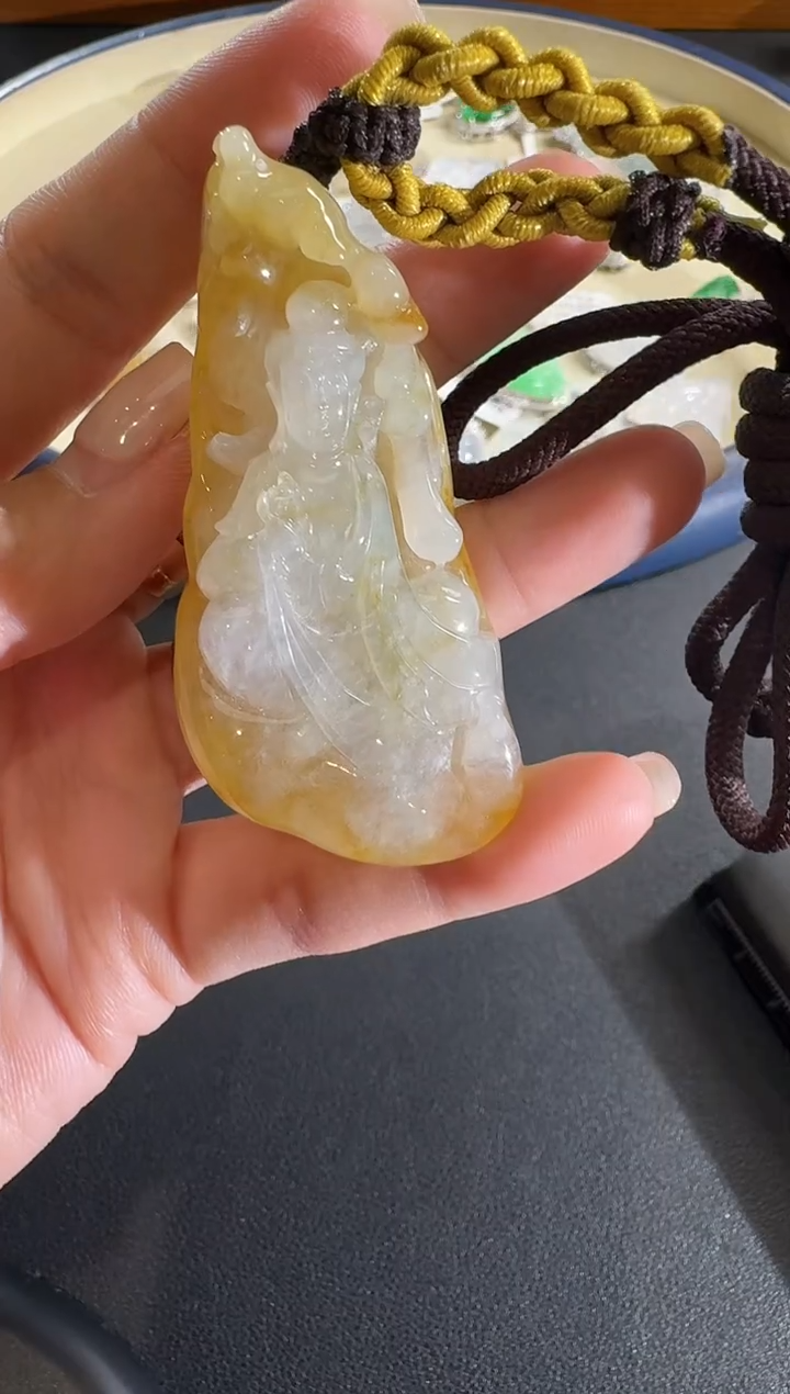 【闪购商品】翡翠颈饰未镶嵌【源头工厂】观音