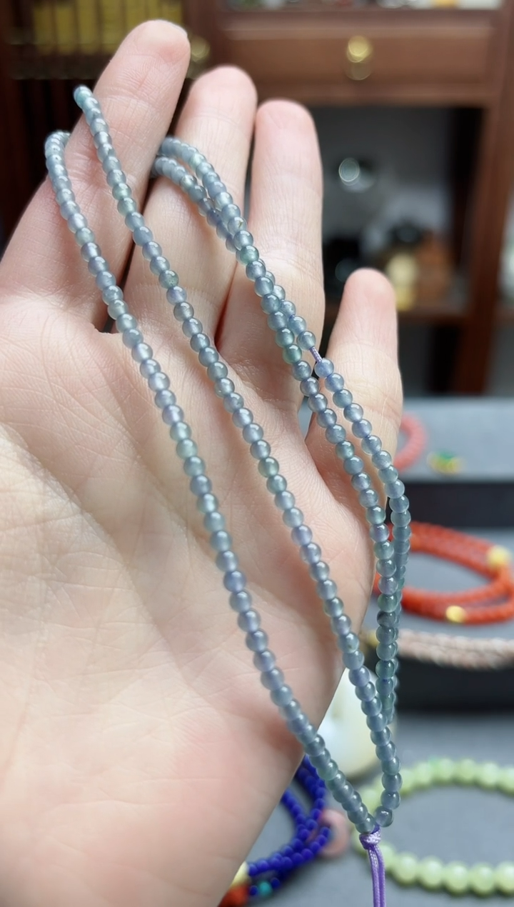 【闪购商品】翡翠颈饰未镶嵌翡翠长串YN