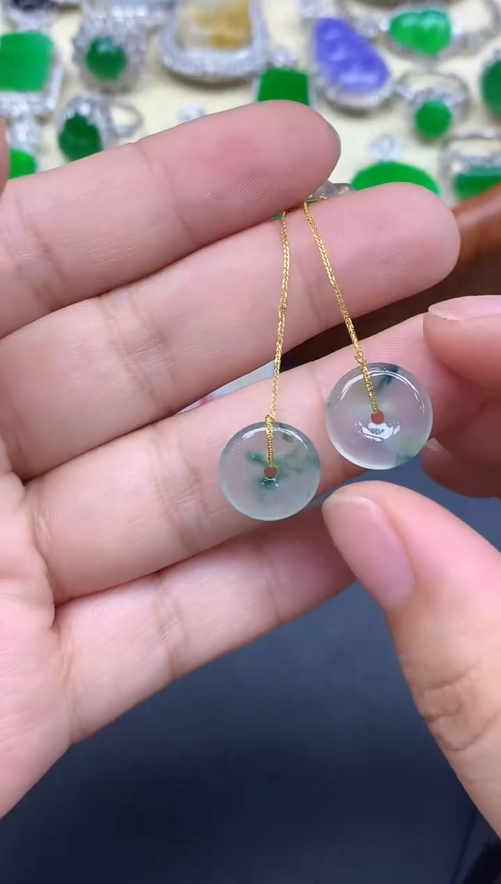 颈饰18K金镶嵌翡翠237-中国好珍宝