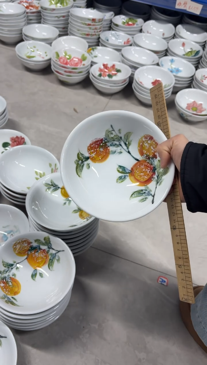 景德镇高温陶瓷食品级手绘釉中彩-壮壮碗