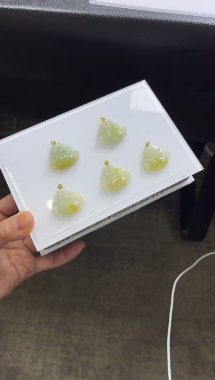 【闪购商品】翡翠颈饰18K金镶嵌D174 /多样性发一件/配绳子