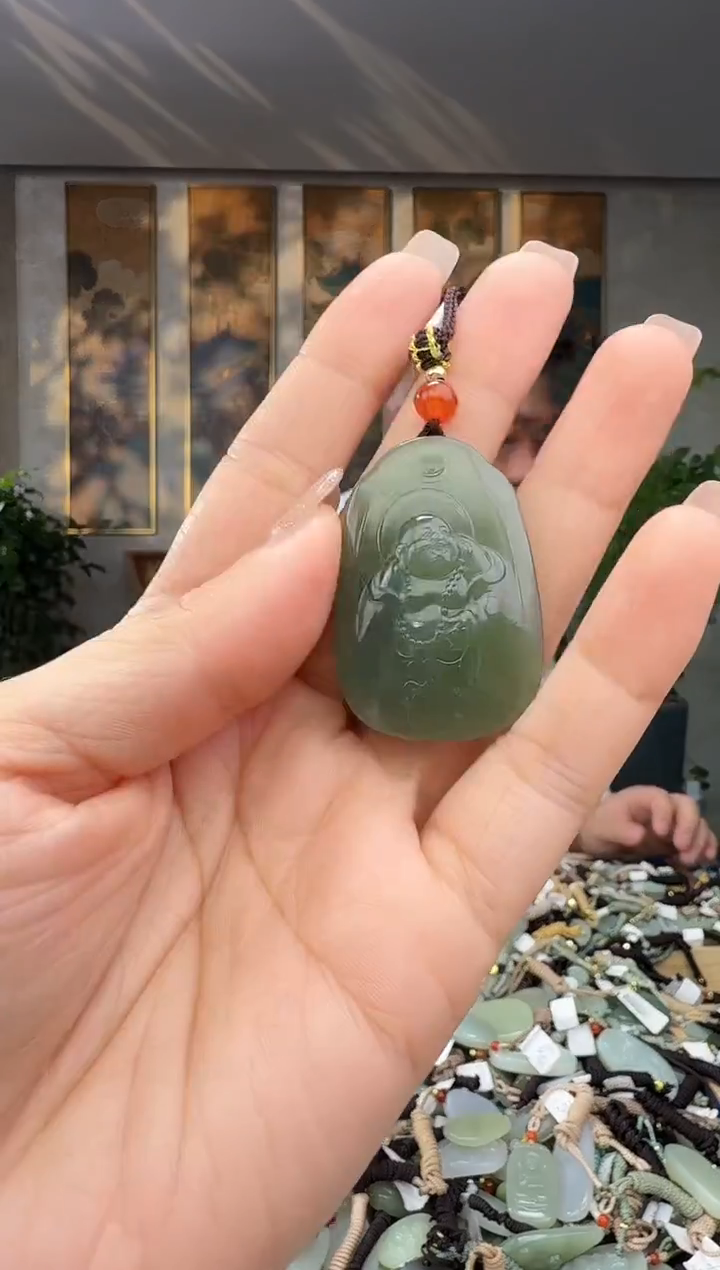 颈饰未镶嵌和田玉拍一发一多样性发货