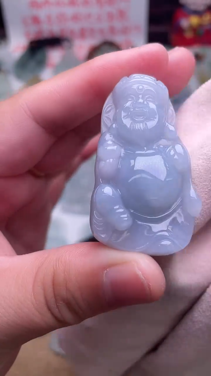 颈饰未镶嵌翡翠财神