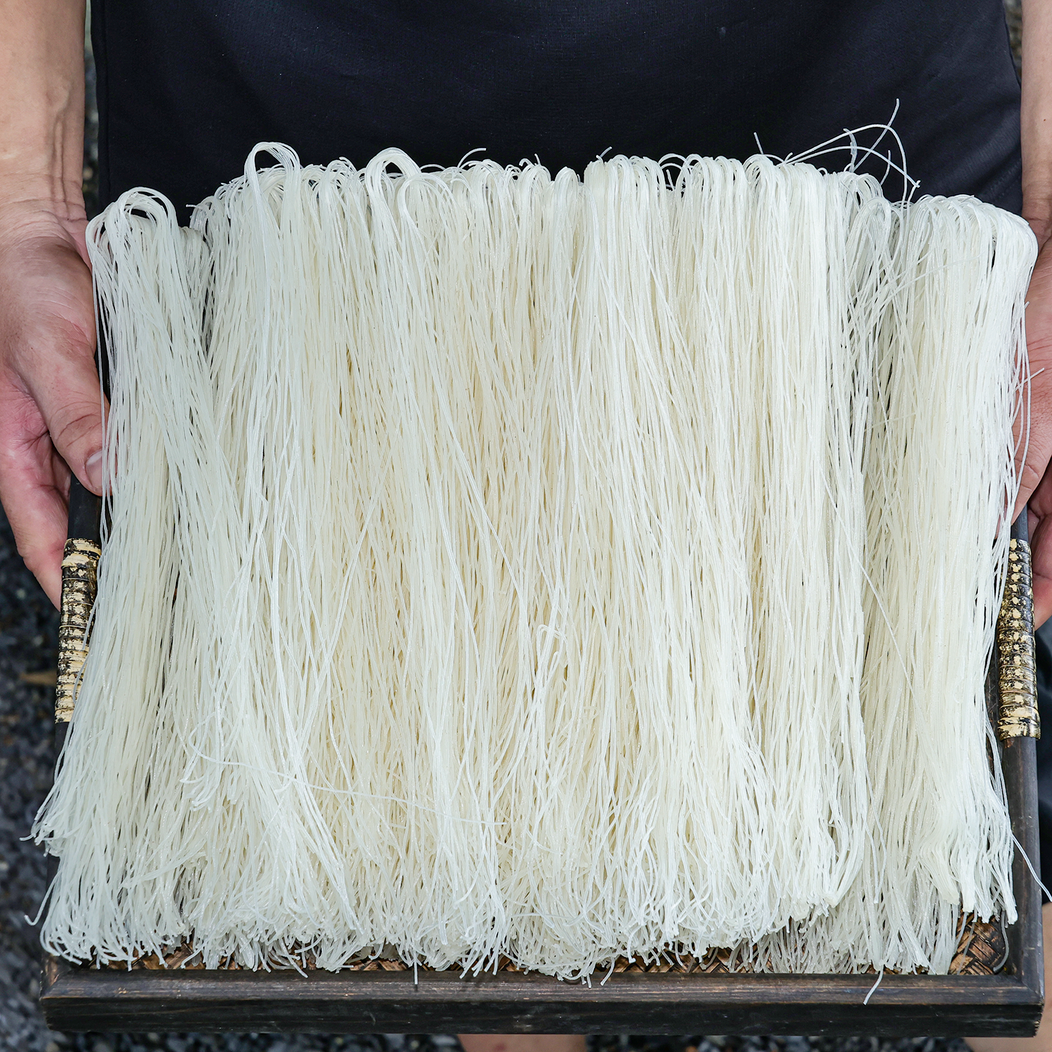 云南德宏手工风干正宗芒市软米特产米线早点干米线细撒撇米线原料