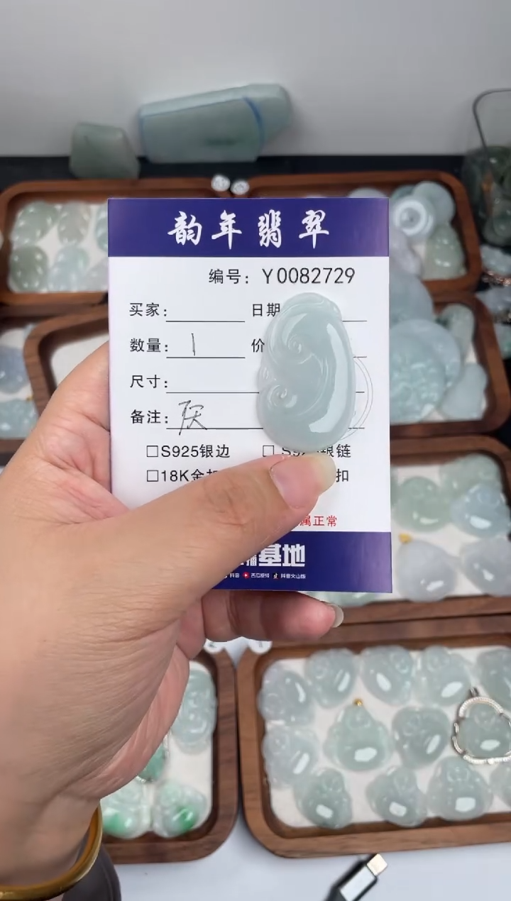 颈饰未镶嵌翡翠幻*ᝰ如意