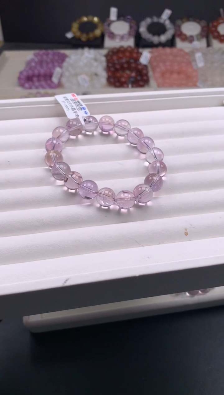 【闪购商品】水晶手链未镶嵌多样性发其一 11mm A32