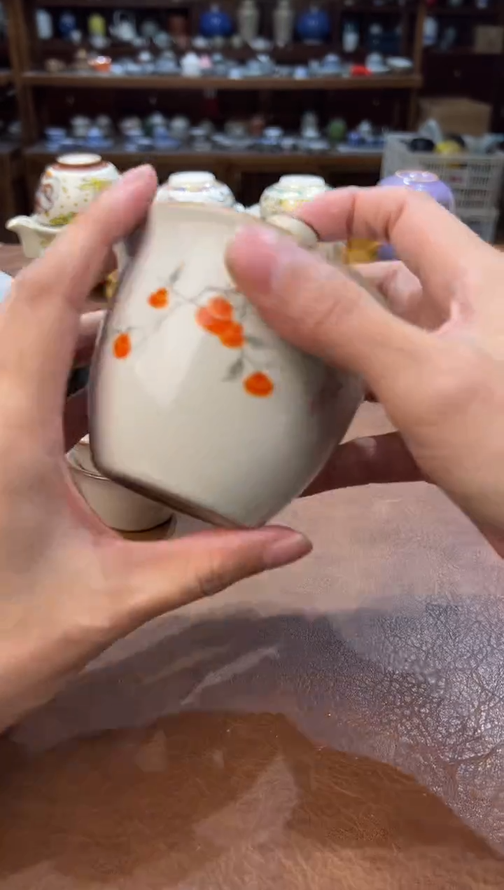 真的很便宜会开片的旅行茶具