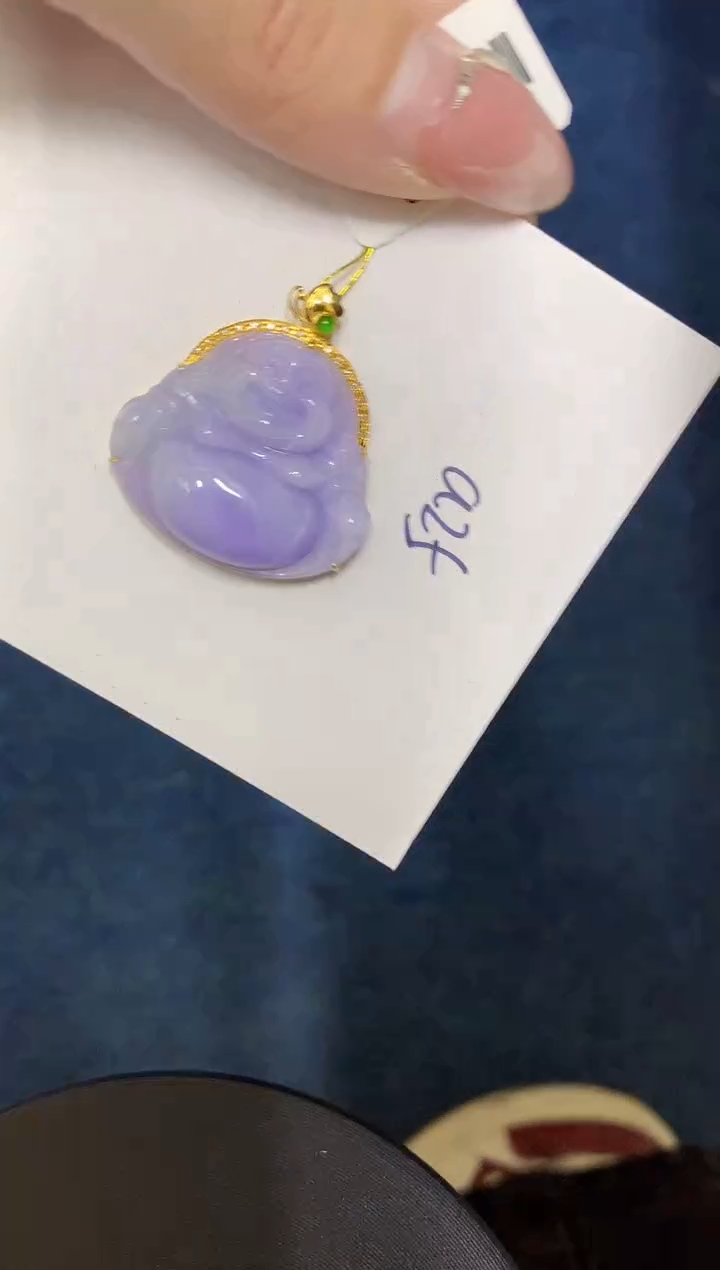 【闪购商品】翡翠颈饰18K金镶嵌000000000000