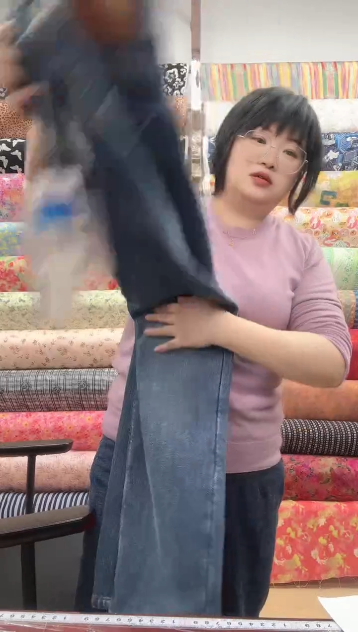 蓝色牛仔裤子..2XL