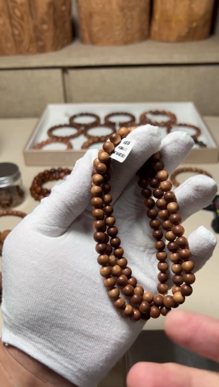 檀香木其他小****咪供奉沉水108