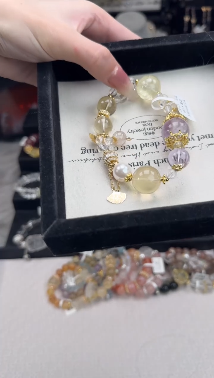 【闪购商品】水晶手链未镶嵌天然水晶 多样性发货