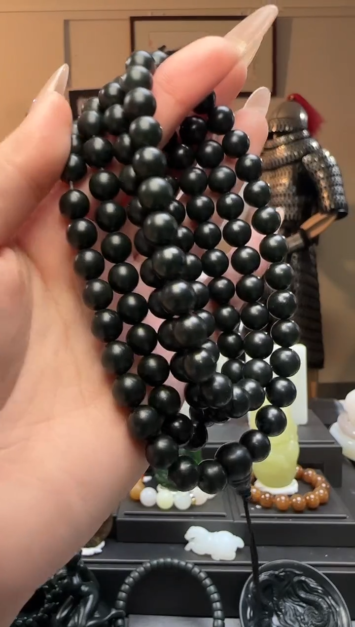 【闪购商品】和田玉青玉圆珠未镶嵌长链