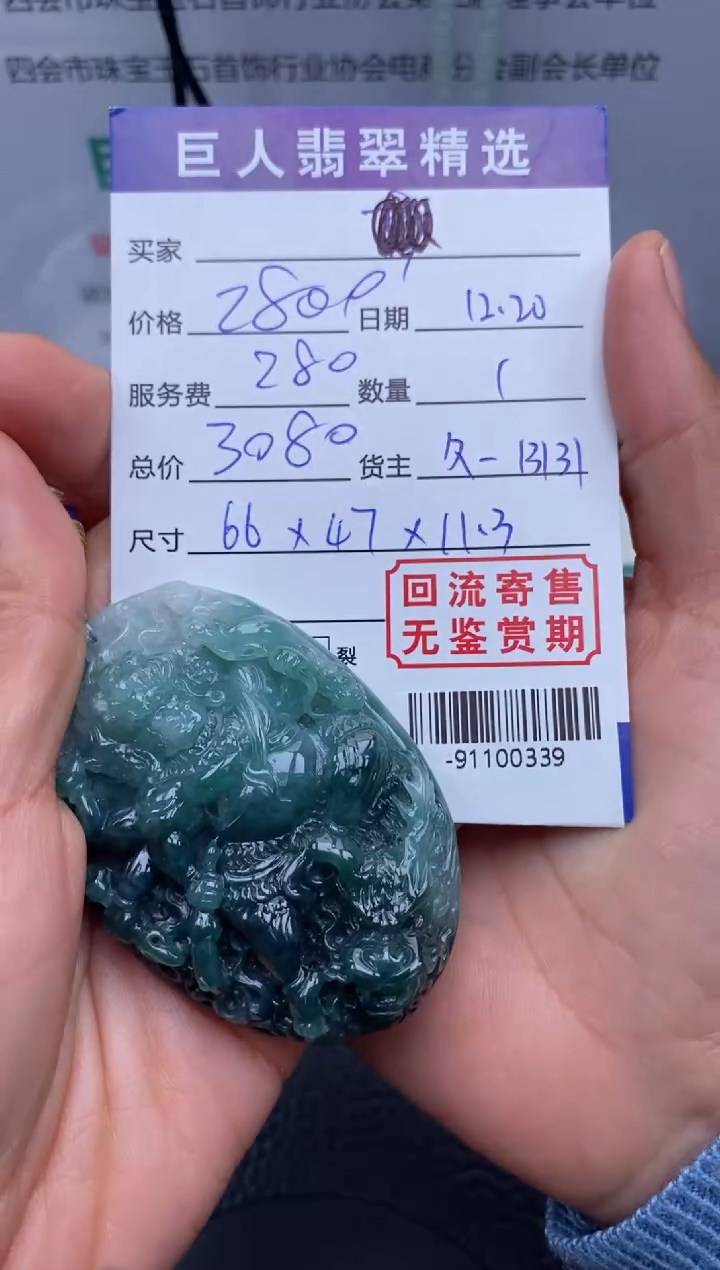 【闪购商品】翡翠颈饰未镶嵌多人-91100339