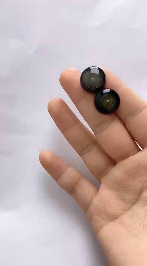 【闪购商品】琥珀裸石银S925镶嵌琥珀耳钉