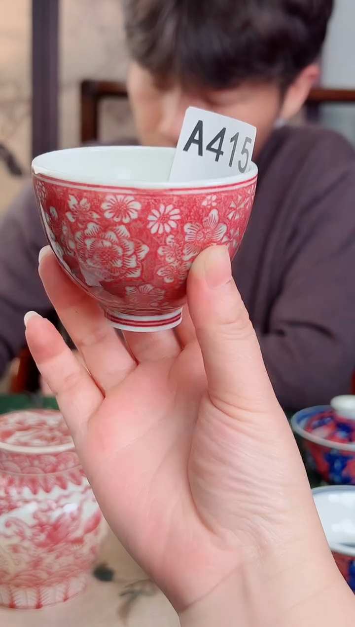 瓷片A415景德镇毛仔柴窑杯