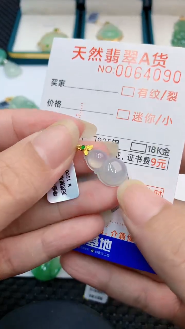 【闪购商品】翡翠颈饰18K金镶嵌            8