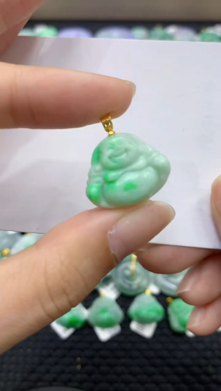 颈饰未镶嵌翡翠天然缅甸翡翠A货