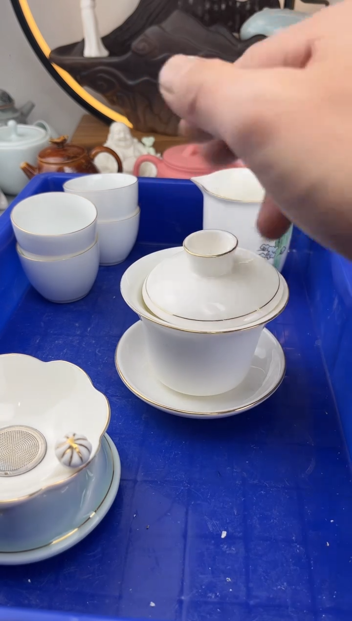 【闪购商品】描金盖碗套组福利大清仓