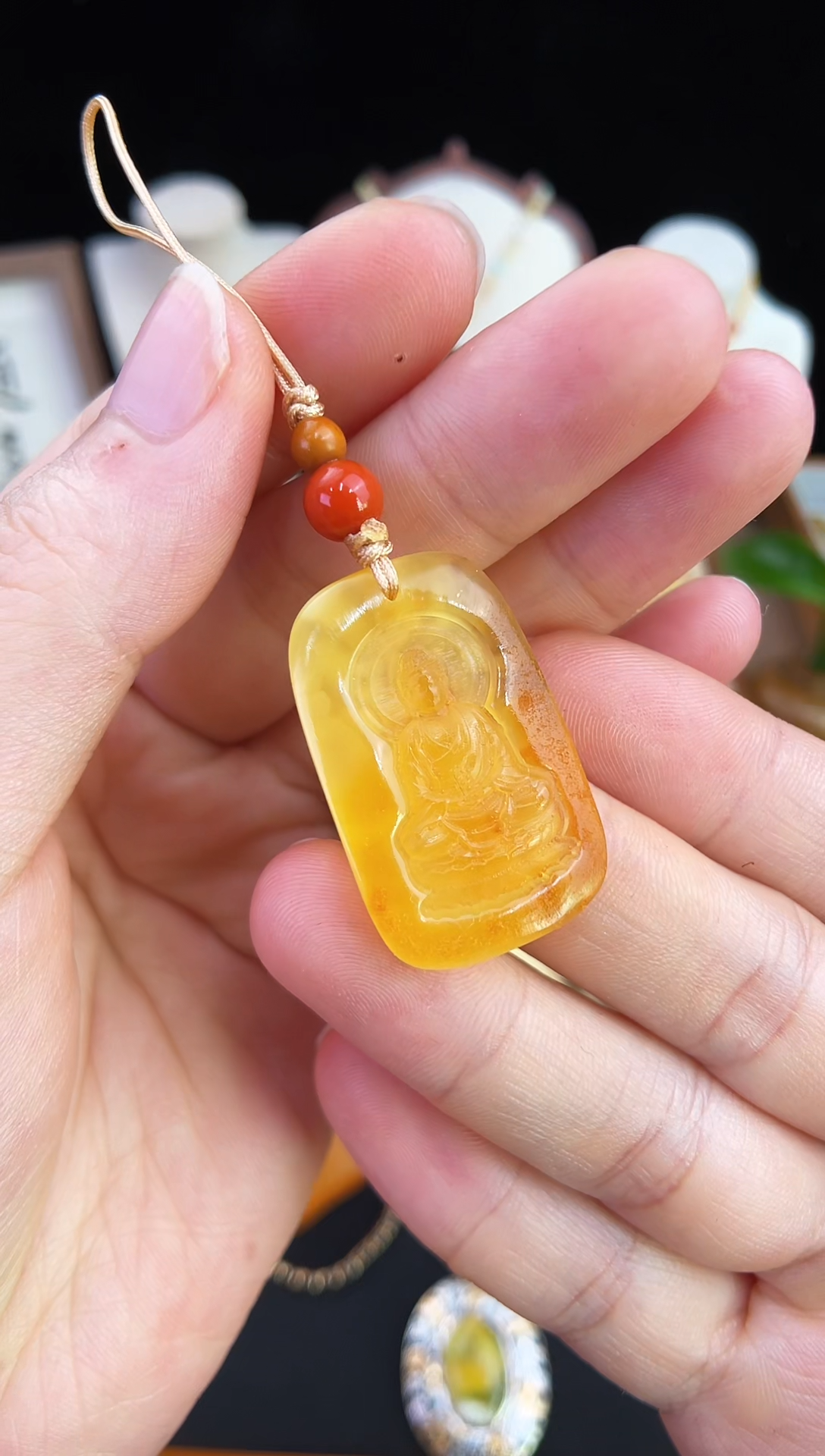 琥珀未镶嵌珠宝奇石柒月