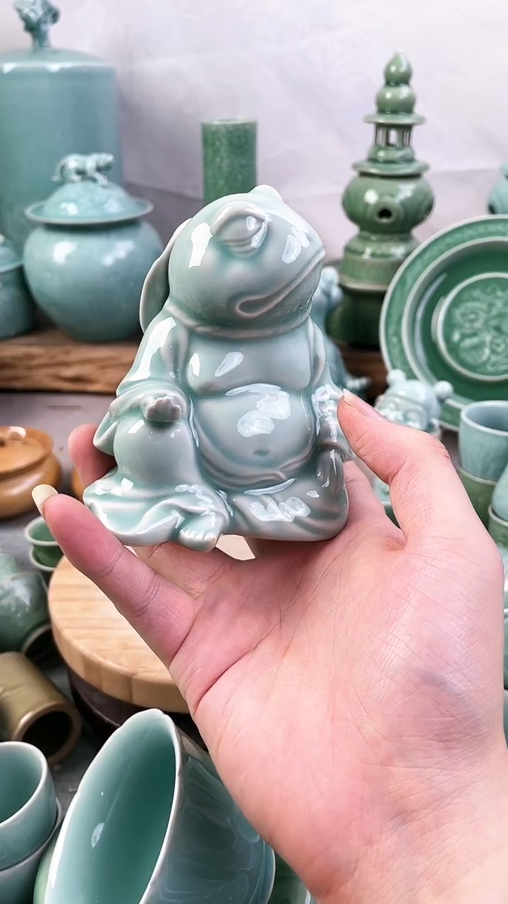 特价福利 微瑕 慧仙青瓷