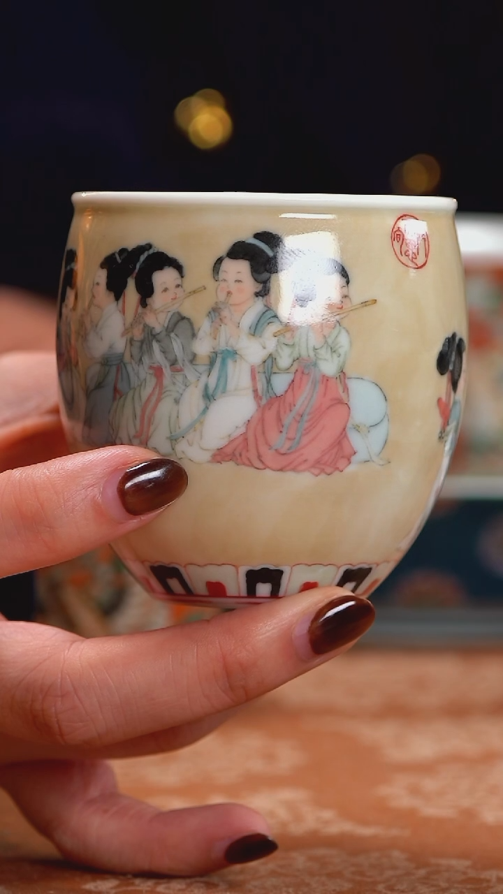 【闪购商品】设色窑新品韩熙载子弹杯