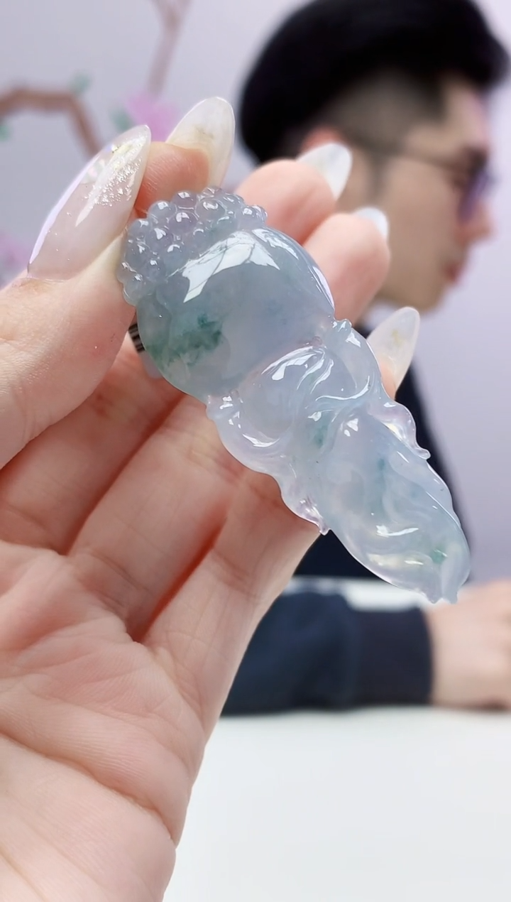 定制翡翠未镶嵌009ee-毛货人参39