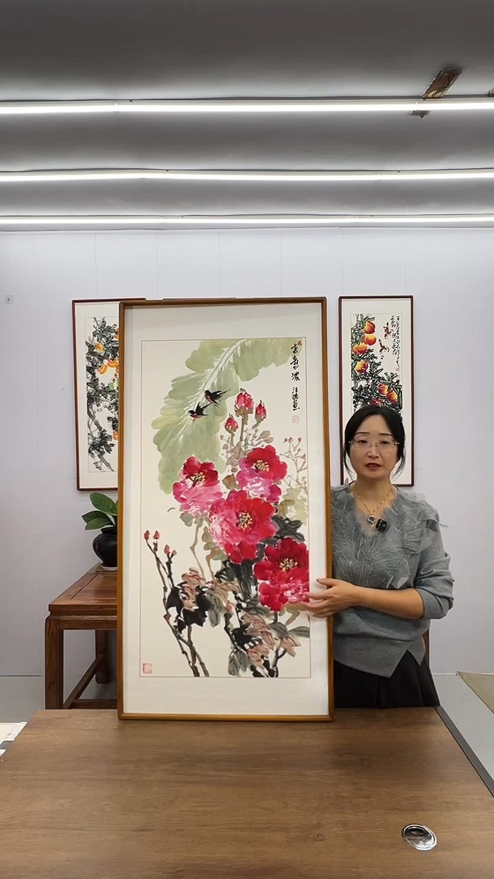 国画汪琼 120*60 春意浓
