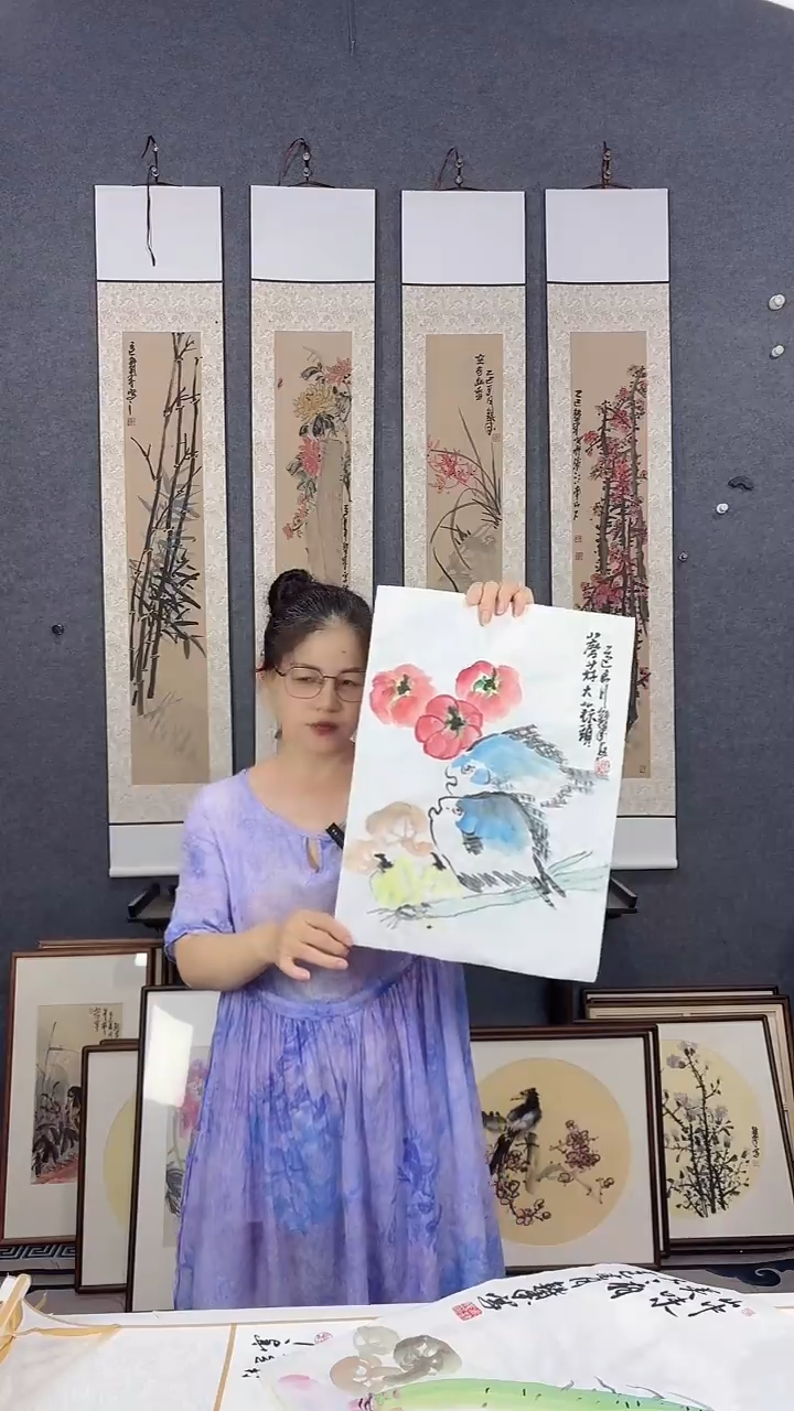 国画42*32吴铁成作品