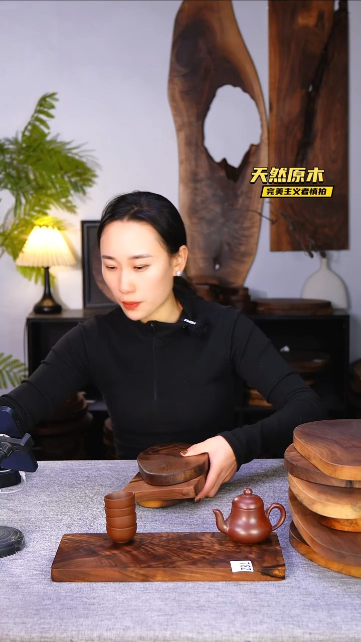 木北美黑胡桃原木.干裂疤结不属于商品质量问题完美主义者慎拍