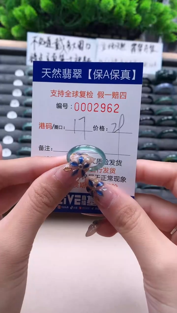 未镶嵌戒指翡翠2962