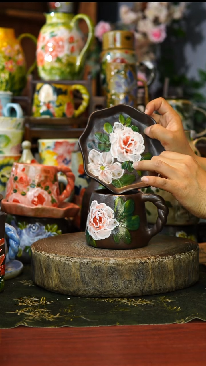 陶瓷69景德镇手工手绘釉下彩陶瓷