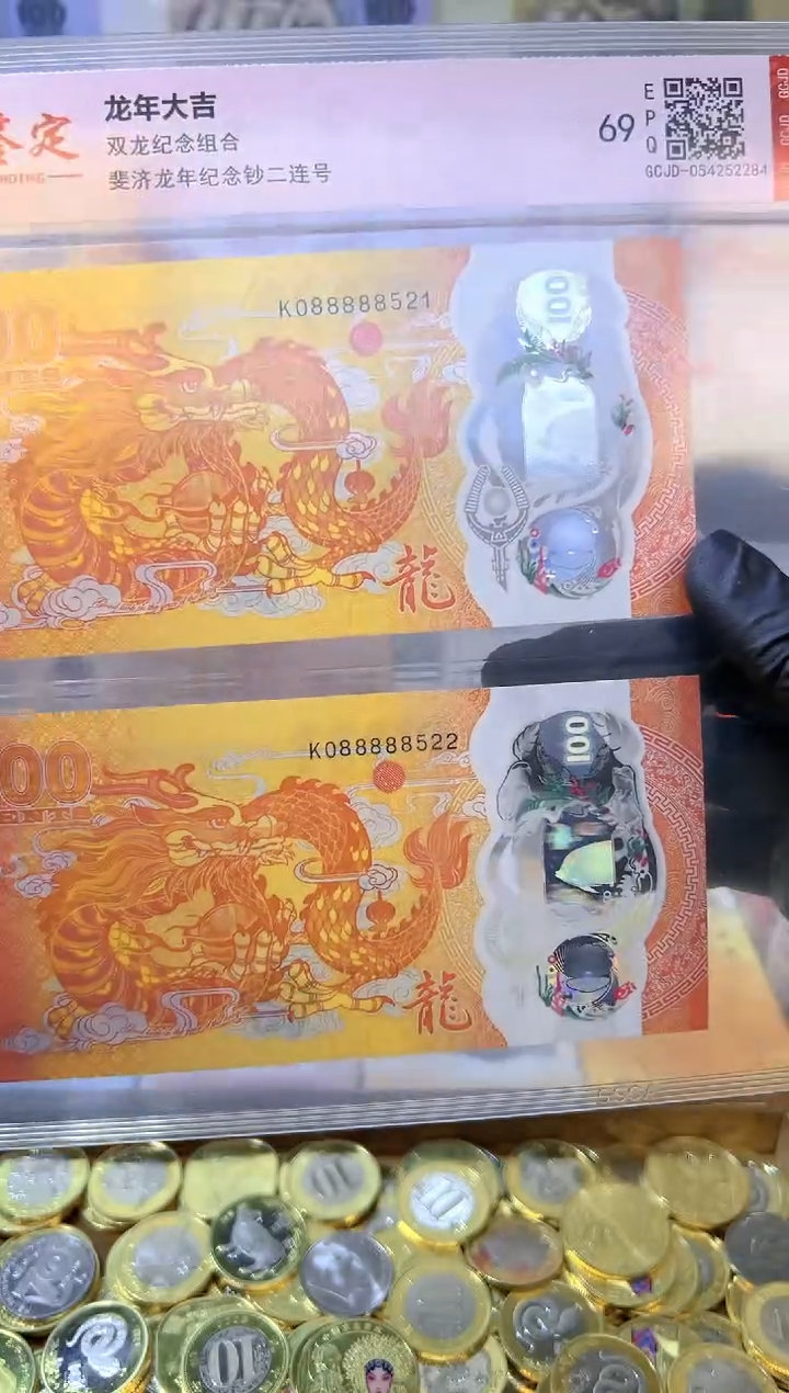 【闪购商品】其他普通金属龙年大吉纪念合集（塑料）