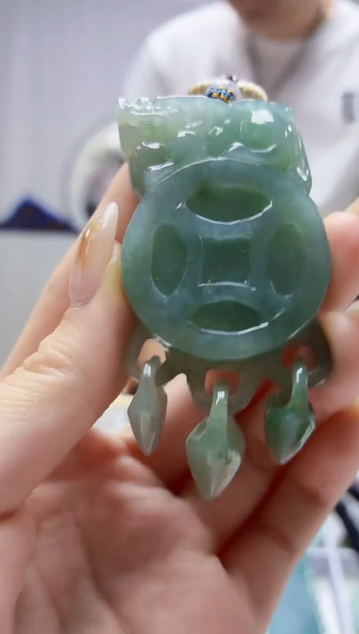 未镶嵌定制翡翠4898jw-毛货挂件128