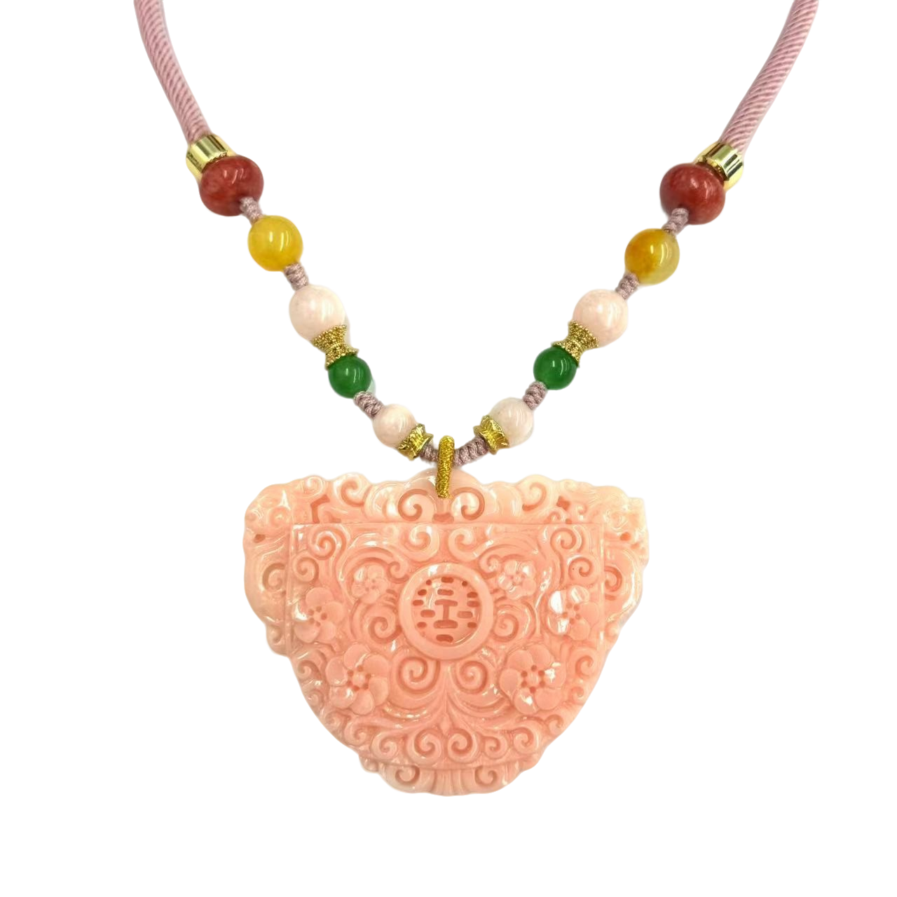 【符老板】x803-国风气质设计款三姑娘凤穿牡丹毛衣链-赠礼盒