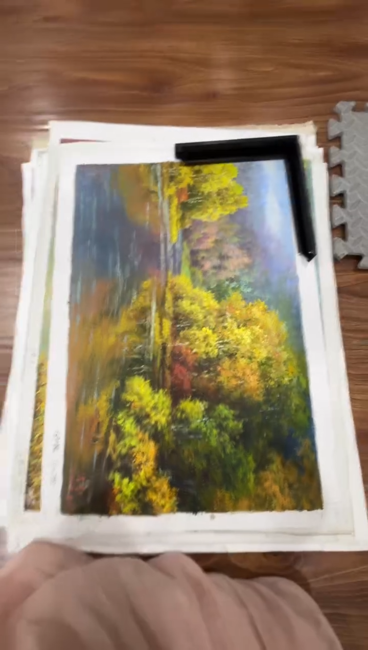 油画【新品特价装裱完发货】朝鲜画家原创手绘油画作品