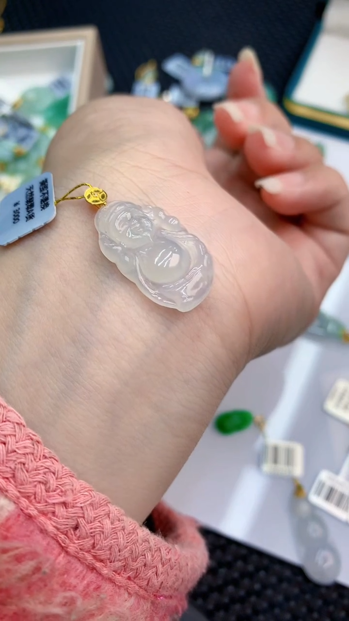 【闪购商品】翡翠颈饰18K金镶嵌            8