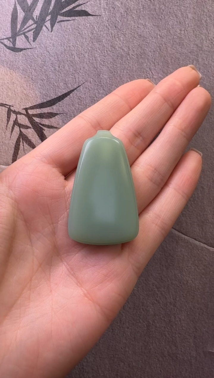 【闪购商品】和田玉（碧玉）吊坠未镶嵌无事牌