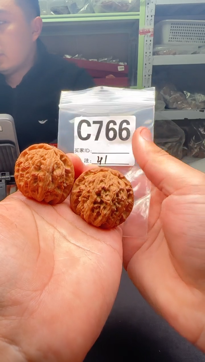 吊坠文玩核桃白狮子41-C766