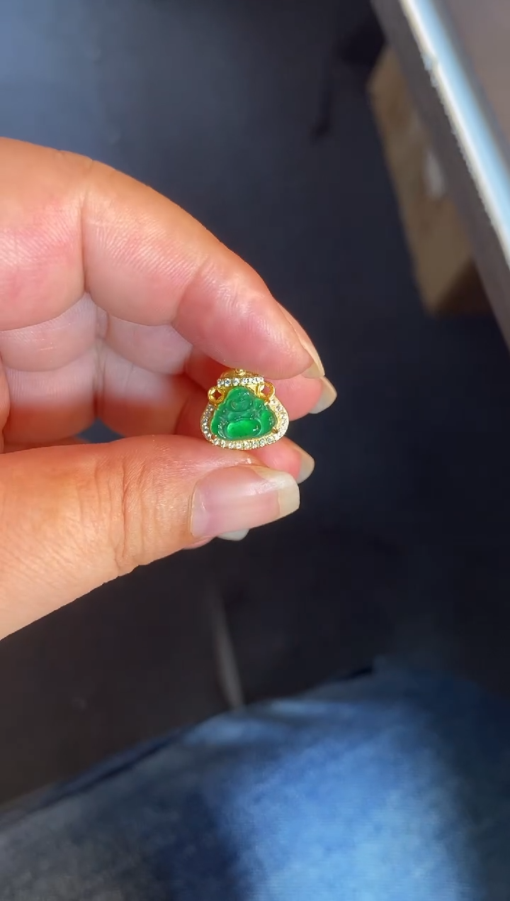 吊坠(不含链)银S925镶嵌翡翠1