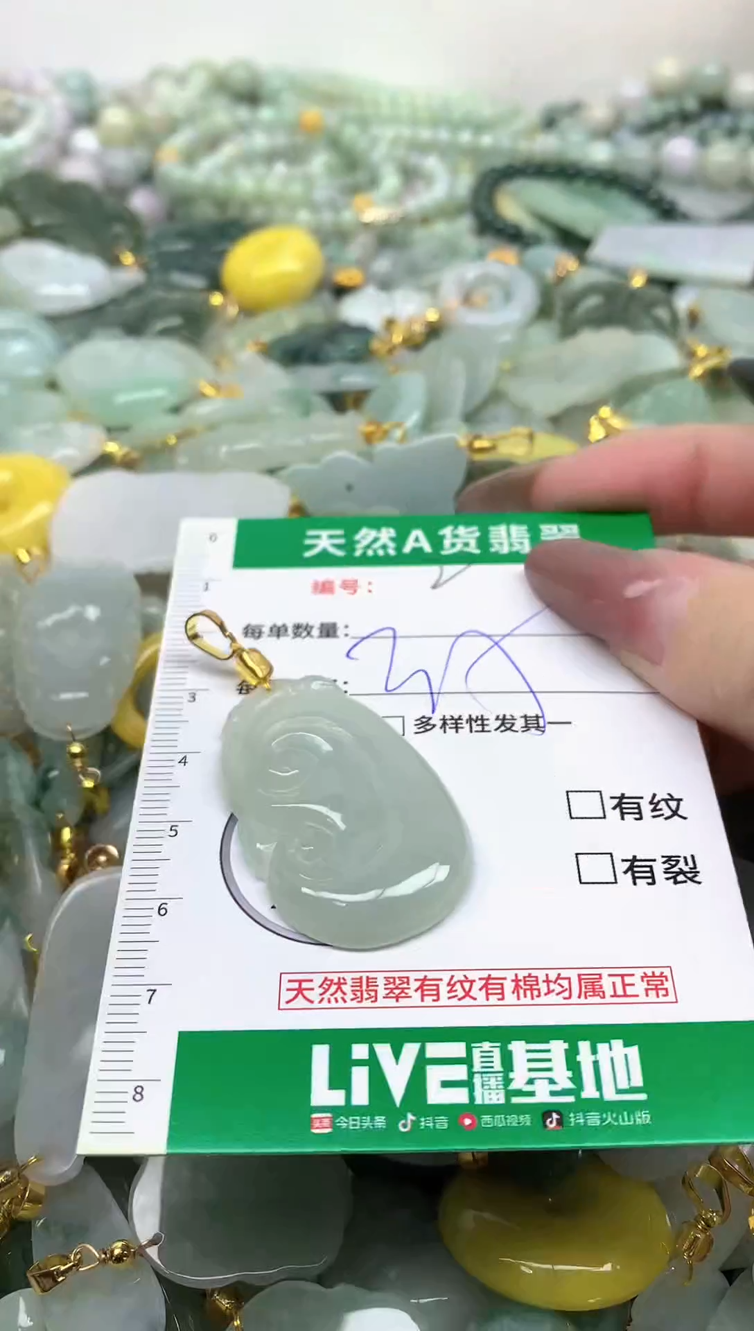 颈饰未镶嵌翡翠纯天然缅甸A货翡翠-2