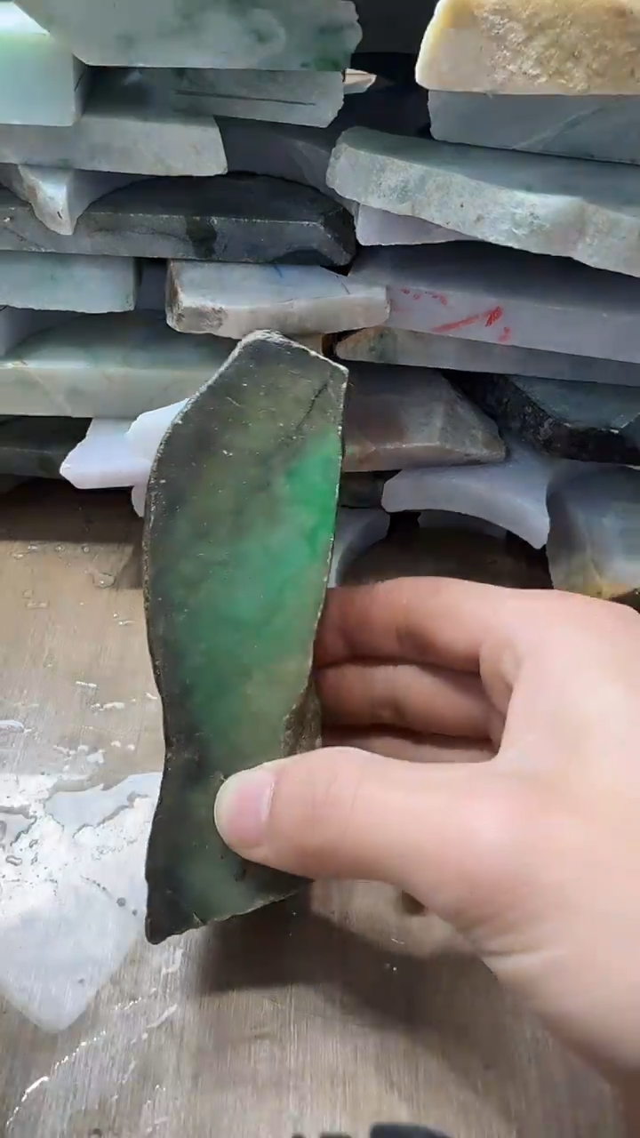 裸石翡翠天然翡翠A货花598