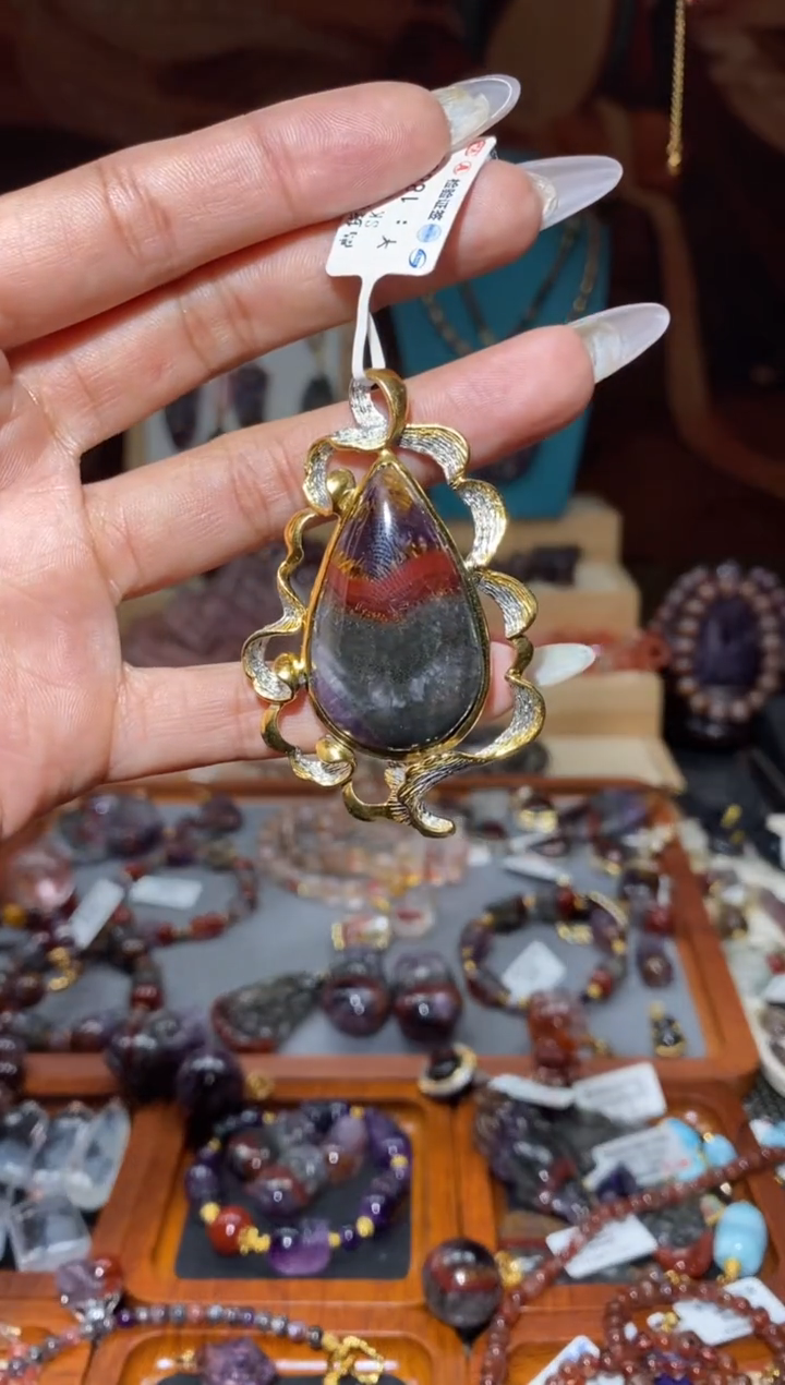 【闪购商品】水晶吊坠未镶嵌极光水滴