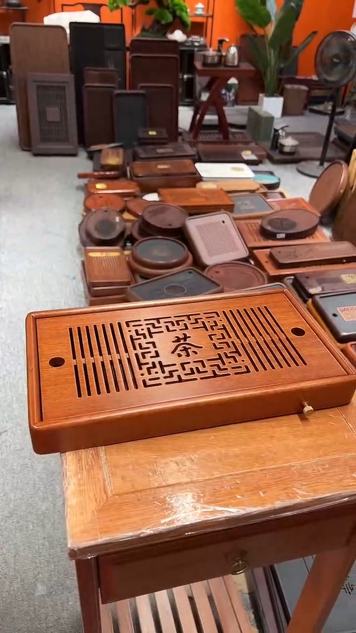 福利花梨木一整块长36CM*宽20CM茶盘送管