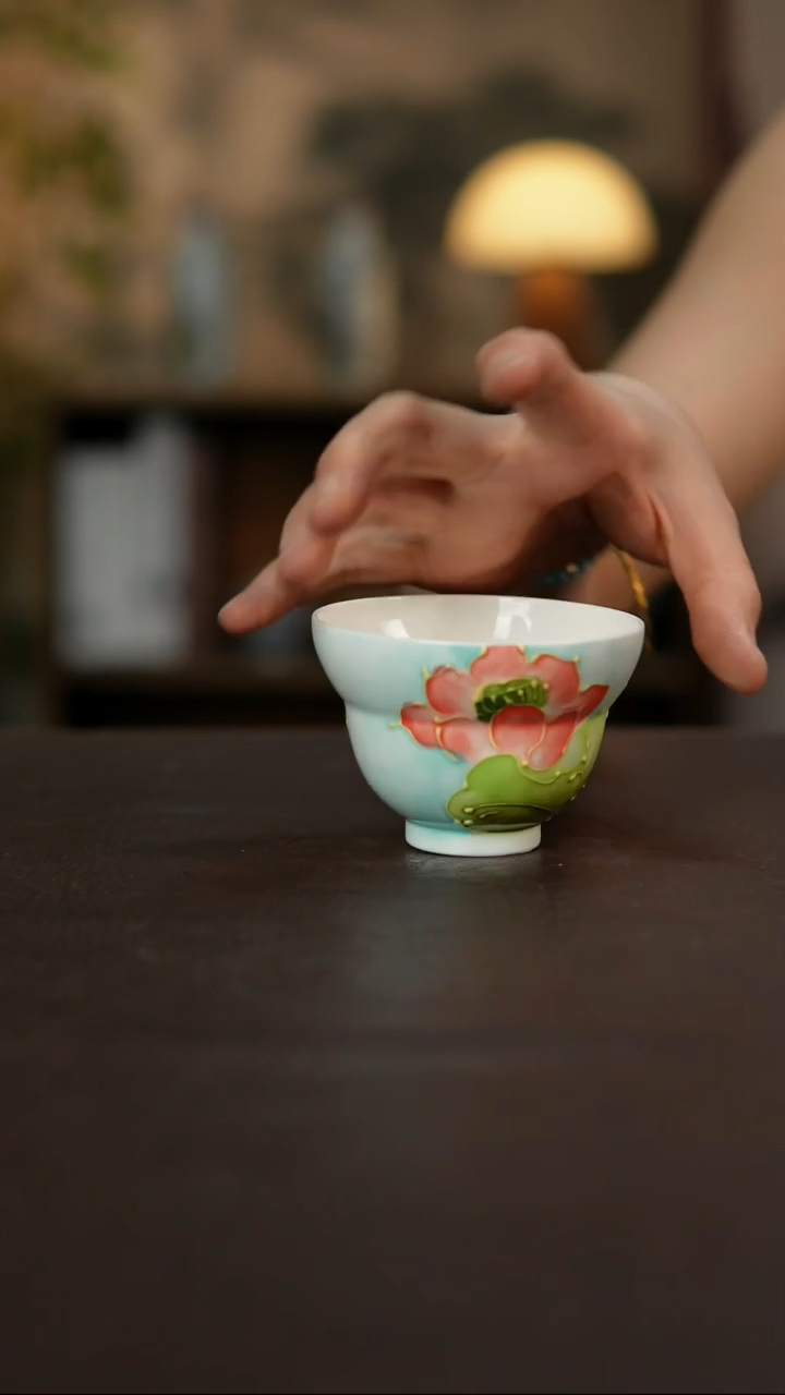 杯景德镇陶瓷杯碗柴烧多人