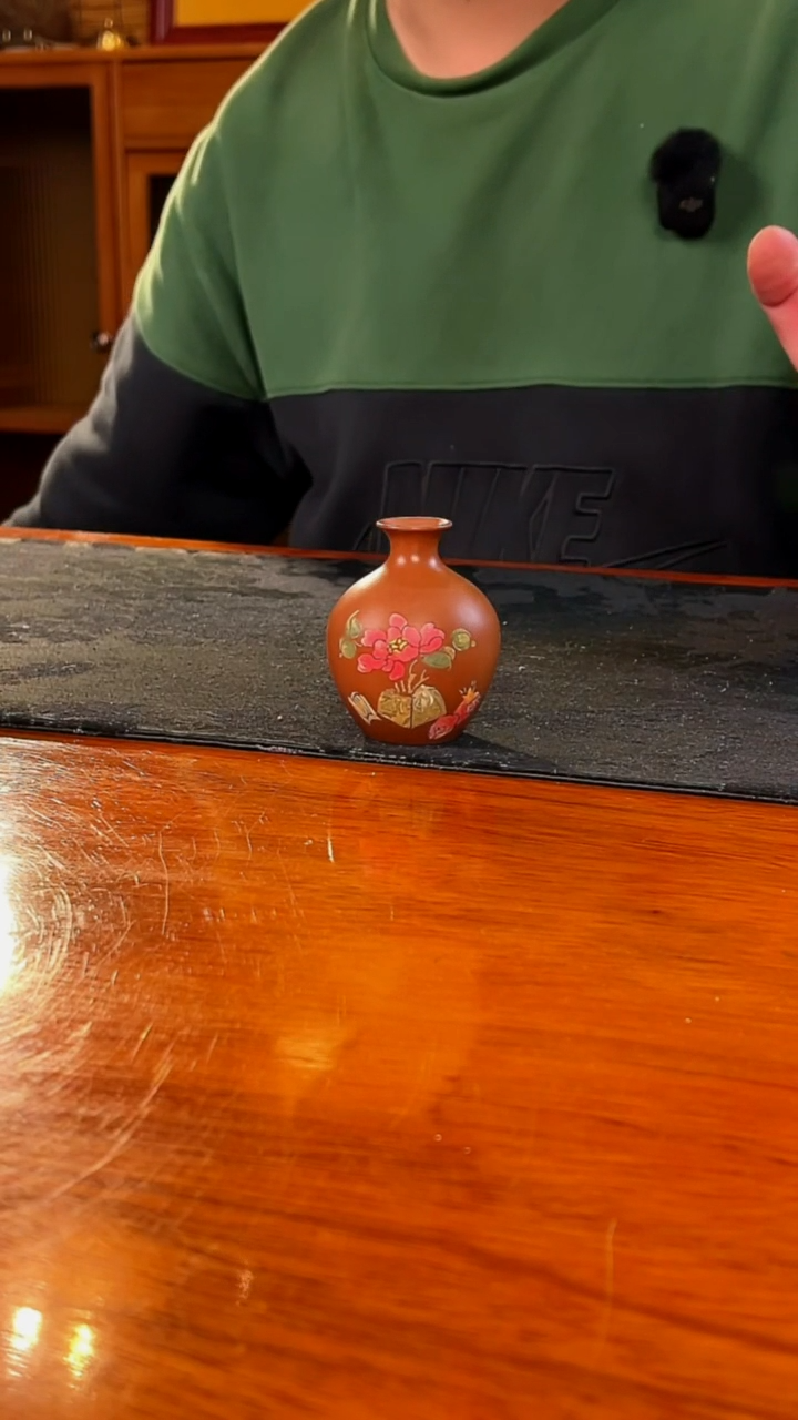 【陶点茶YUN】建水紫陶 小花器 01
